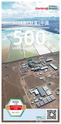 新利官方网站锂业入选2024年《财富》中国500强